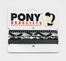 Pony Bracelets Black Combo
